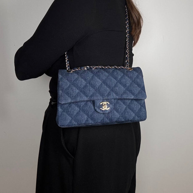 Sac Timeless Chanel Bleu Jean