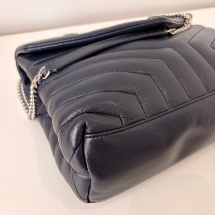 Sac Saint Laurent Loulou Medium Marine