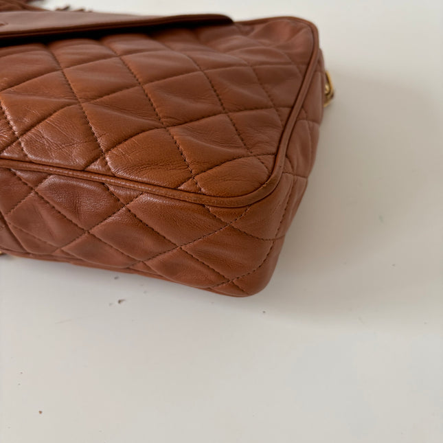 Sac Chanel caméra caramel