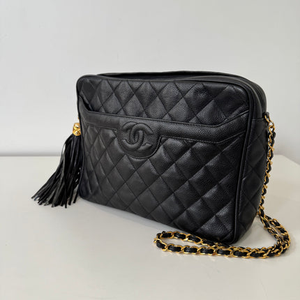 Sac Chanel Caméra GM Cuir Caviar Noir