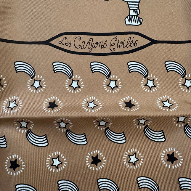 Bandana Hermès 55cm Les canyons étoiles