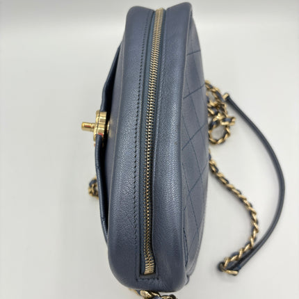 Sac Chanel Caméra bleu irisé