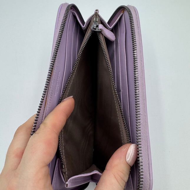 Portefeuille Bottega Veneta lilas