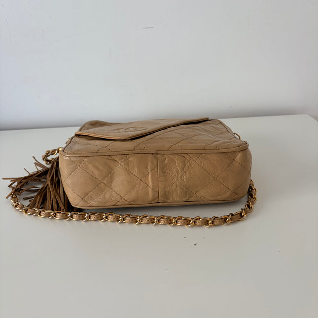 Sac Chanel Caméra Vintage beige