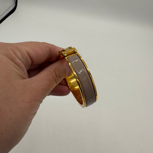 Bracelet Hermès clic H Pm marron glace