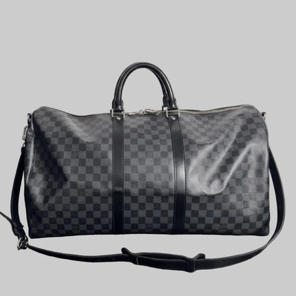 Sac Louis Vuitton Keepall 55 damier graphite