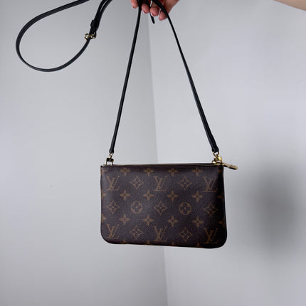 Pochette double zip Louis Vuitton