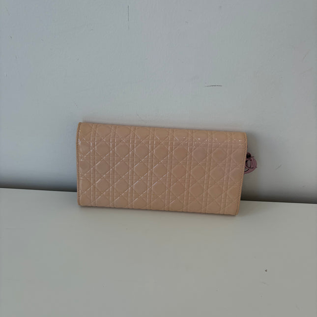 Sac Dior Wallet on chain Lady Dior rose