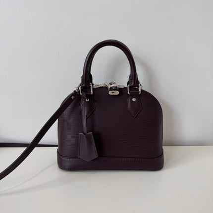 Sac Louis Vuitton BB Alma Cuir Épi Prune