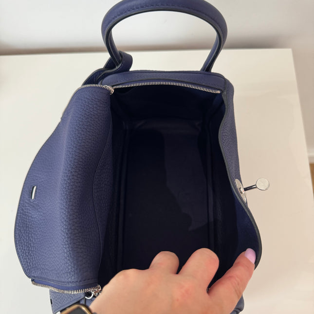 Sac Hermès Lindy 26 marine