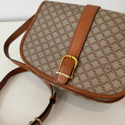 Sac Celine Beige Macadam bandoulière