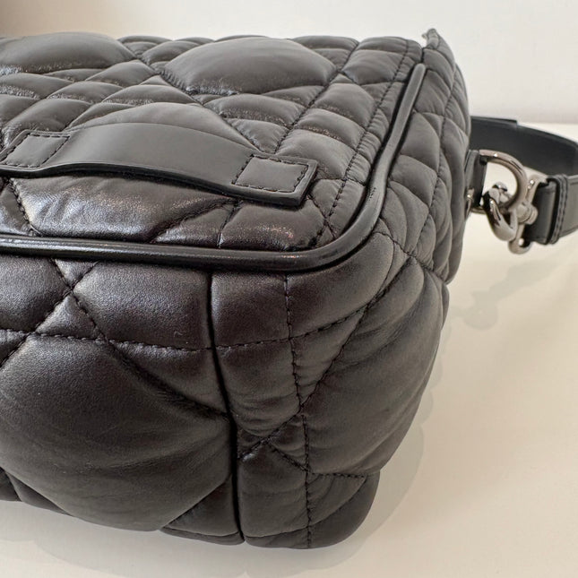 Sac Dior Camp Small cuir noir