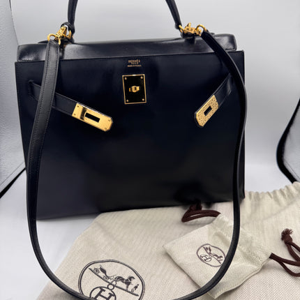 Kelly 32 Hermès Box Noir