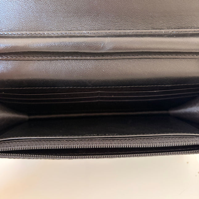 Sac Chanel Wallet on chain noir vernis