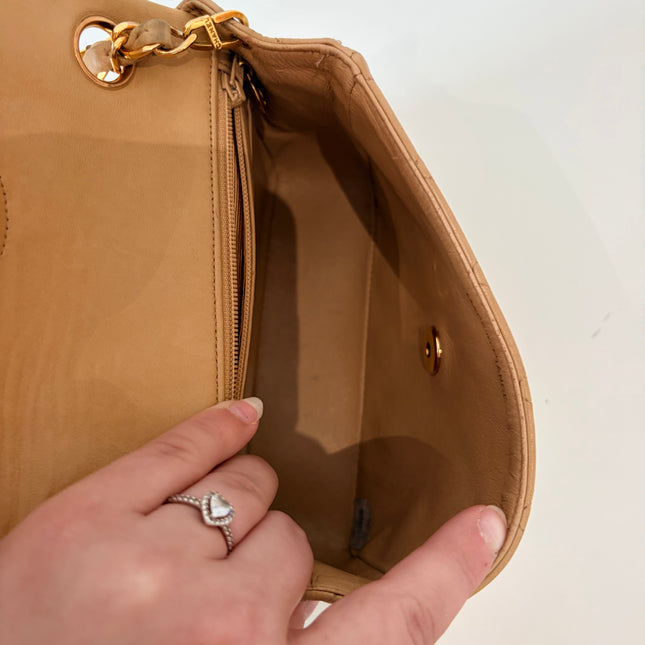 Sac Chanel Timeless Mini Square Beige