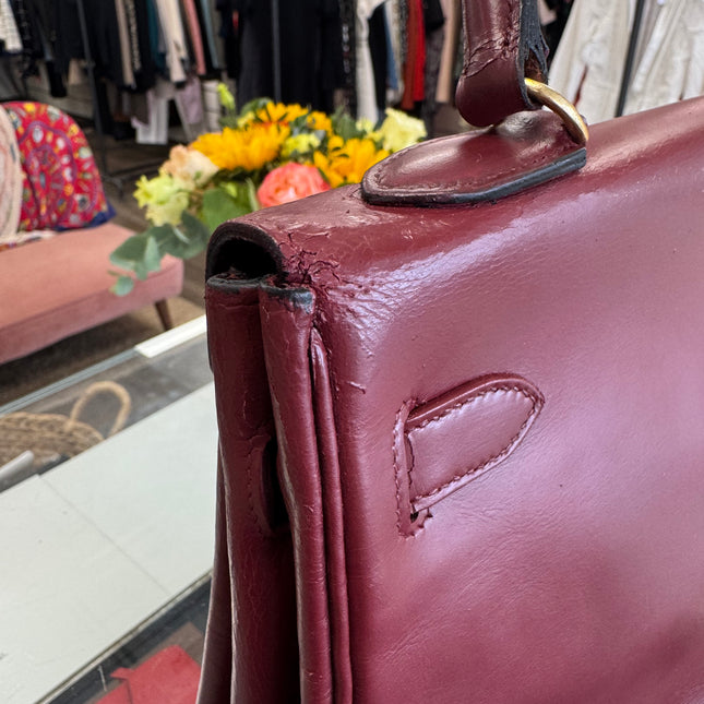 Sac Kelly 32 Hermès Rouge H