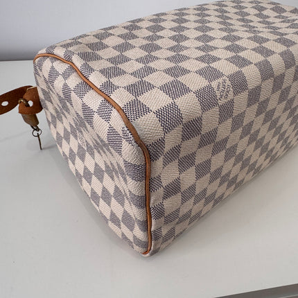 Sac Louis Vuitton Speedy 30 damier azur