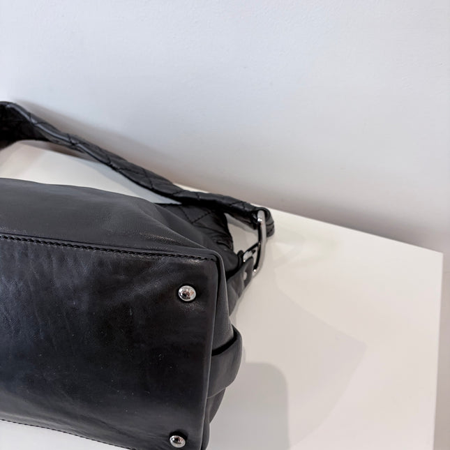 Sac Chanel épaule souple noir fermoir 2.55