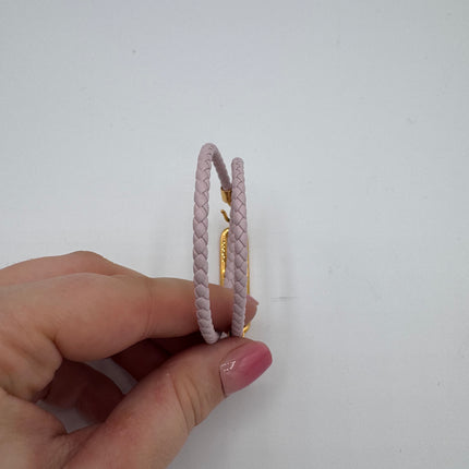 Bracelet Hermès Roulis Double Tour Mauve Pâle T2