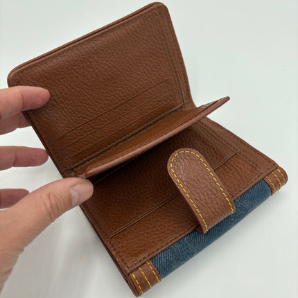 Portefeuille Céline toile jean