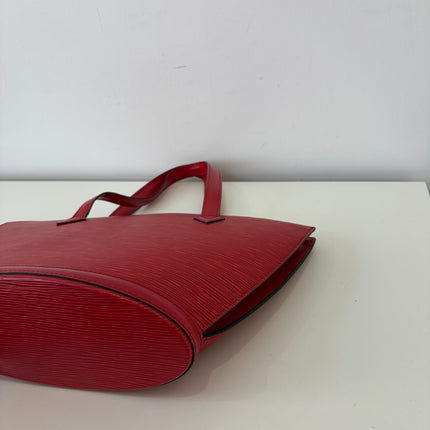 Sac Louis Vuitton Saint Jacques PM Cuir Épi Rouge