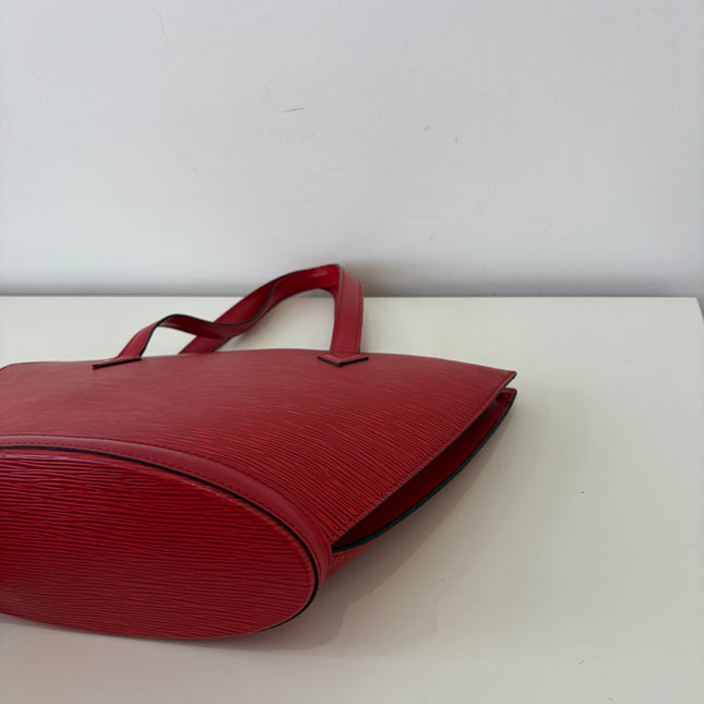 Sac Louis Vuitton Saint Jacques PM Cuir Épi Rouge