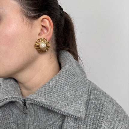 Boucles d’oreilles Chanel Vintage Clip