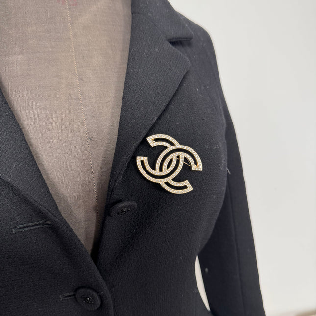 Broche Chanel Strass