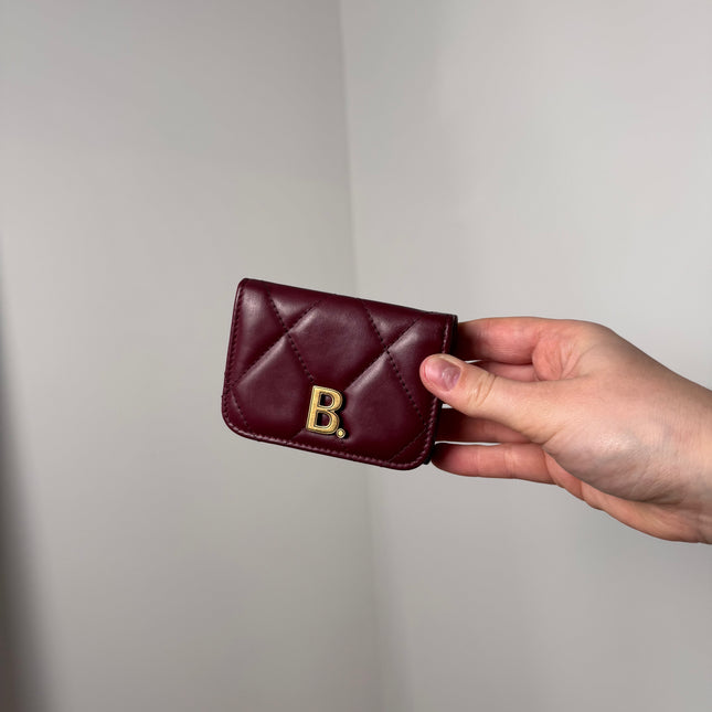 Portefeuille Balenciaga Bordeaux