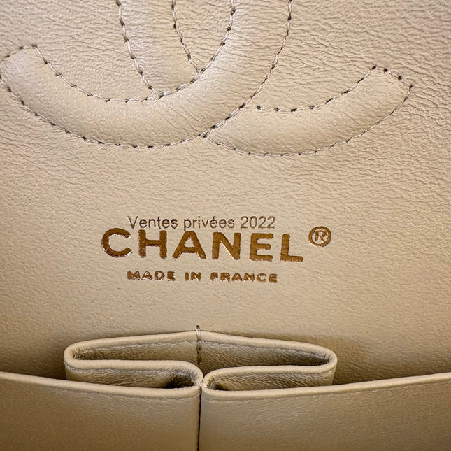 Sac Chanel Timeless jaune pâle 23 cm