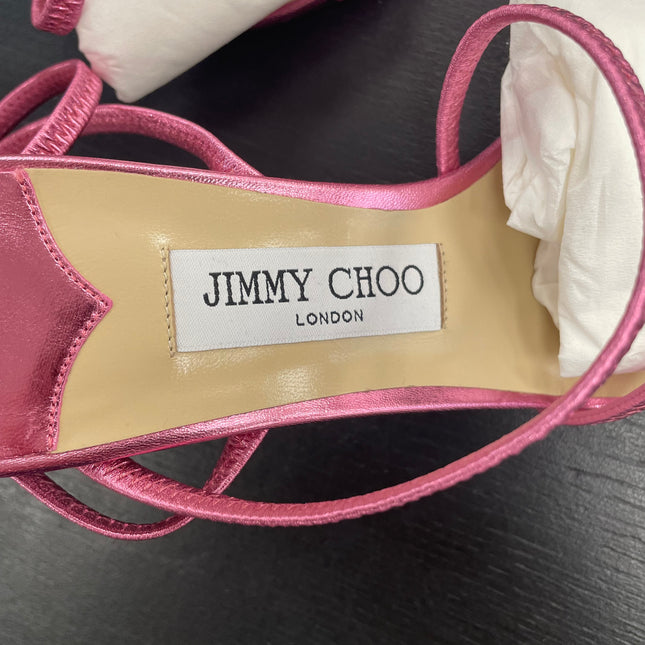 Sandales Jimmy Choo en cuir rose T38 1/2