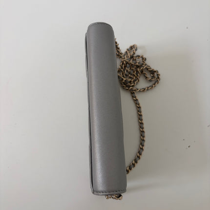 Sac Chanel Wallet on chain Gris argent