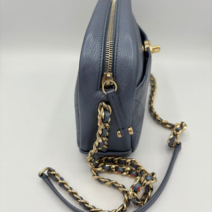 Sac Chanel Caméra bleu irisé