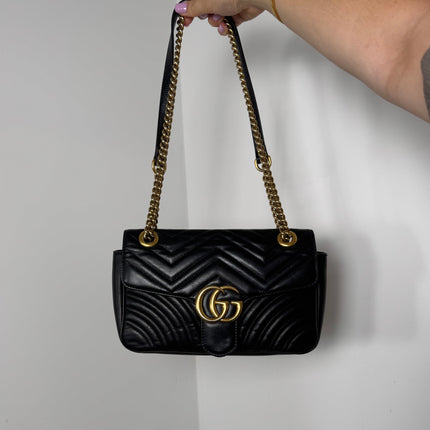 Sac Gucci GG Marmont moyen noir