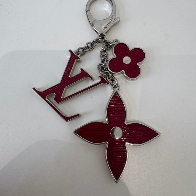 Porte-clés Louis Vuitton Fleur d’Épi Bordeaux