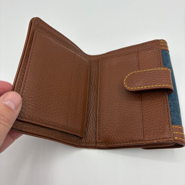 Portefeuille Céline toile jean