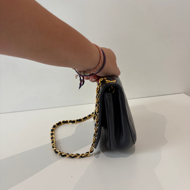 Sac Chanel marine vintage bandoulière