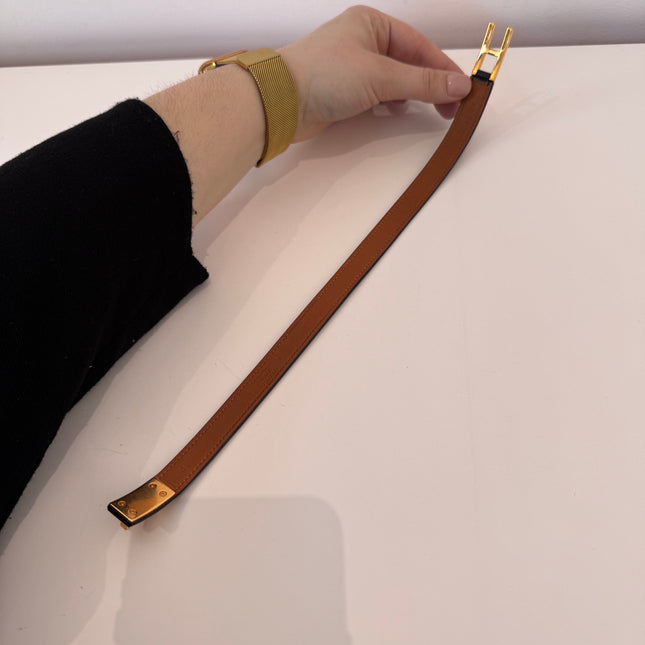 Bracelet Hermès Drag Double Tour noir