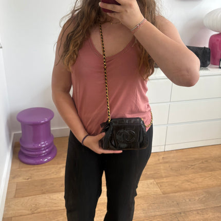 Sac Chanel bourse vernis