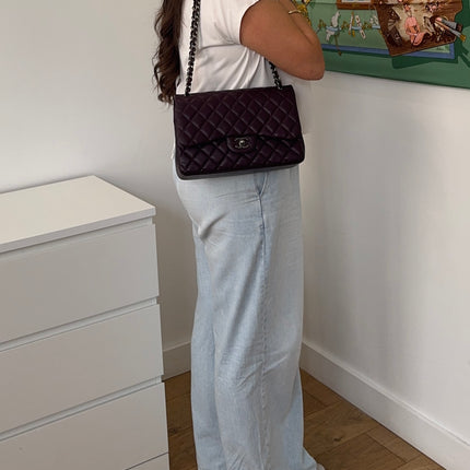 Sac Chanel Timeless Jumbo Prune