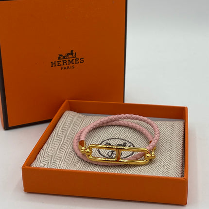 Bracelet Hermès Roulis Rose T1