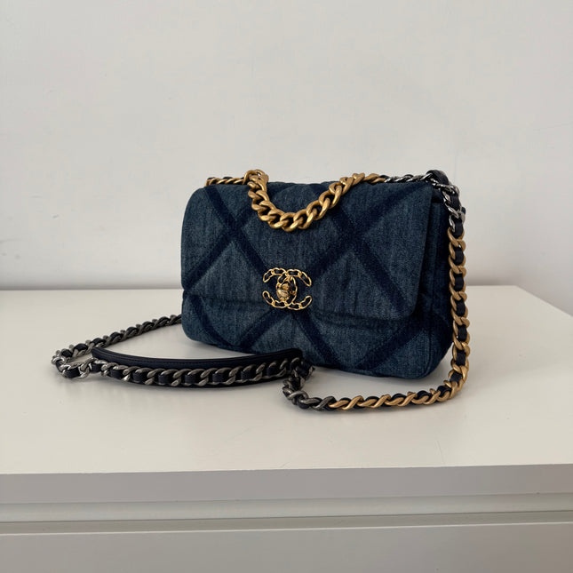 Sac Chanel 19 Small denim