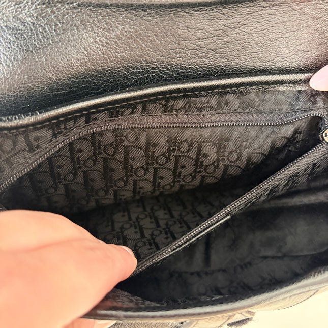 Sac Dior Saddle moyen noir
