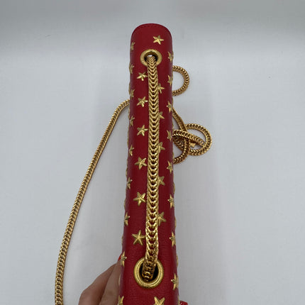 Sac Betty Chain Saint Laurent Rouge Étoiles