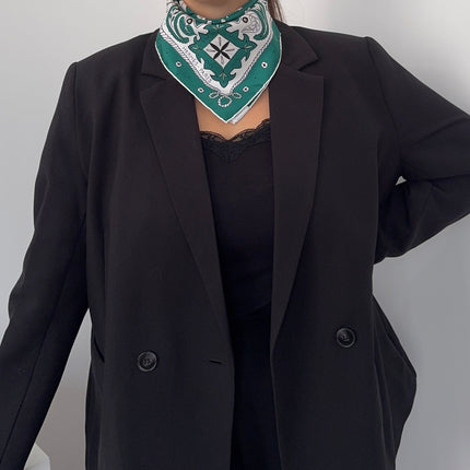 Bandana 55 Hermès Animaux Vert