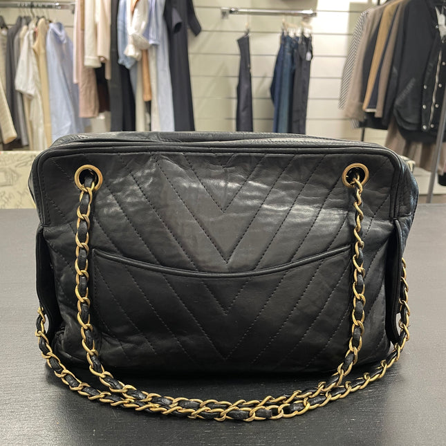 Sac Caméra vintage Chanel Noir