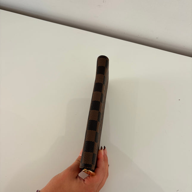 Portefeuille Louis Vuitton Zippy Damier Ébène