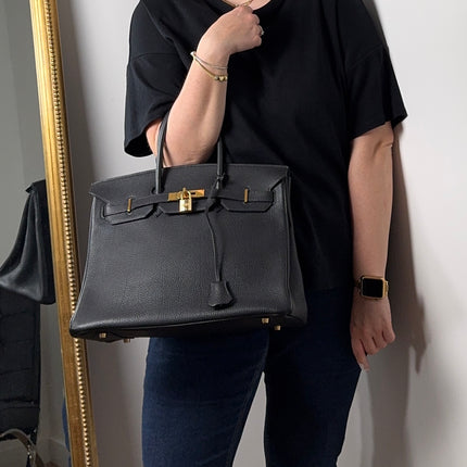 Sac Hermès Birkin 35 Noir