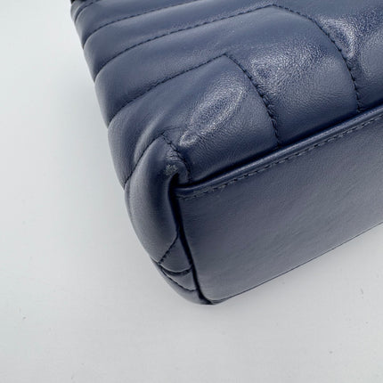 Sac Loulou Small Saint Laurent Bleu Marine