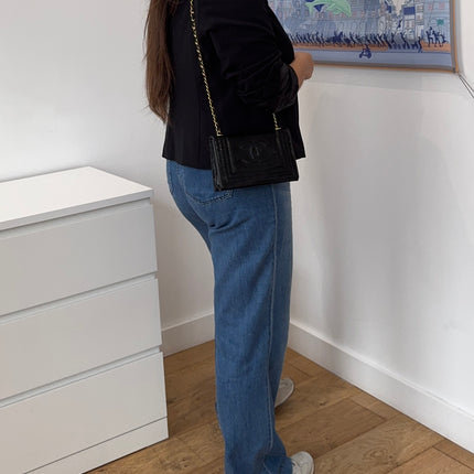 Sac Chanel Lézard Noir